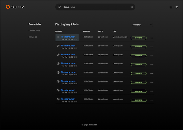 Dashboard UI Design